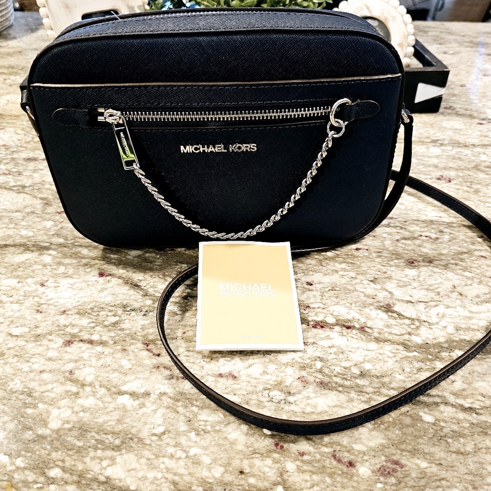 Michael Kors Navy Crossbody Bag
